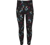 Urban Classics Girls Soft Aop Legging/Tregging in Gr. 110/116 in Schwarz