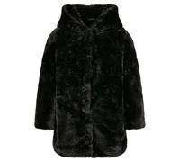 Urban Classics Kinder Mantel Girls Hooded Teddy Coat Black-146/152