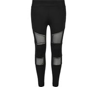 Urban Classics Mädchen-Leggings Tech Mesh Schwarz Gr. 158/164