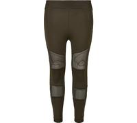 Urban Classics Girls Tech Mesh Leggings in Gr. 122/128 in Olive