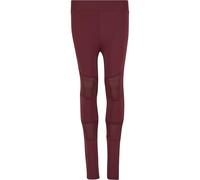 Leggings URBAN CLASSICS "Urban Classics Damen Girls Tech Mesh Leggings", Mädchen, Gr. 110/116, Normalgrößen, port, 80% Polyamid, 20% Elasthan, unifarben, skinny fit, Hosen Leggings (15944364-110) port