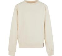 Urban Classics Mädchen Pullover Girls Oversized Light Terry Crewneck UCK6855 Whitesand-110/116