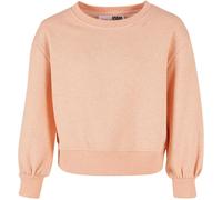 Urban Classics Mädchen Sweatshirt Girls Oversized Color Melange Crewneck Papaya Melange-110/116