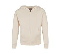 Urban Classics Mädchen Sweatshirtjacke Girls Organic Terry Zip Hoody, Farbe whitesand, Größe 110/116