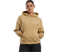 Urban Classics Men's TB7120-Ladies Jacquard Velvet Oversized Hoodie Sweatshirt, unionbeige, 4XL