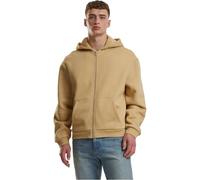 weicher URBAN CLASSICS Herren Hoodie Kordelzug Reißverschluss 330 g/m² mit Baumwolle Beige XXL