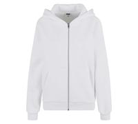 Urban Classics Ladies Fluffy Zip Hoodie in Gr. XXL in Weiß