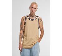 Urban Classics Herren Mesh-Tanktop – Rundhals, Loose Fit, Polyester-Mesh – unionbeige M