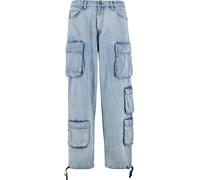 Urban Classics Jeans Multi Pocket Denim Cargo TB7322 New Light Blue Washed-36