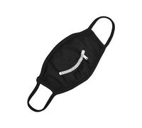 Mister Tee Mundschutz Zip Smile Face Mask Black