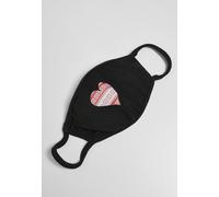 Urban Classics Mundschutz Christmas Heart Face Mask Black