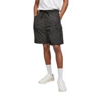 Urban Classics Nylon Cargo Shorts – Herren, 100% Polyester, Loose Fit – Schwarz Größe M