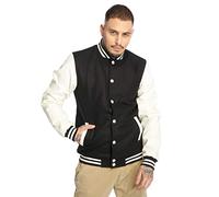 Urban Classics Herren Jacke 'Oldschool' schwarz / weiß, Größe L, 3878361 Schwarz / Weiß L
