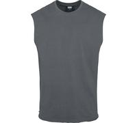 Urban Classics Herren Open Edge Sleeveless Tee - Locker geschnittenes Muskelshirt aus 100% Baumwolle, ärmellos, Sommer Tank Top für Sport & Freizeit,Darkshadow,L