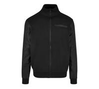 Sommerjacke URBAN CLASSICS "Herren Organic and Recycled Fabric Mix Track Jacket" Gr. L, schwarz (black) Herren Jacken Übergangsjacken (58237465-L)