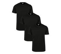 Urban Classics Herren T-Shirt Basic 3er-Pack Schwarz Größe 3XL