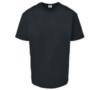 Urban Classics Herren Organic Basic Tee - Regular Fit T Shirt aus Bio Baumwolle mit Rundhals im minimalistischen Streetwear Style für Alltag Freizeit und Casual Outfits,Schwarz,M