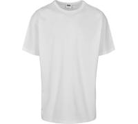 Urban Classics Herren Organic Basic Tee - Regular Fit T Shirt aus Bio Baumwolle mit Rundhals im minimalistischen Streetwear Style für Alltag Freizeit und Casual Outfits,Weiß,L