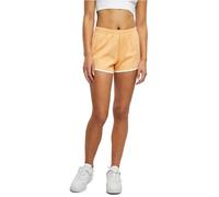 Urban Classics Damen Hotpants Organic Interlock Retro paleorange/whitesand Größe 5XL