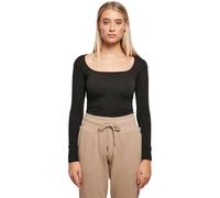 Urban Classics Ladies Organic Longsleeve Body in Gr. XXL in Schwarz