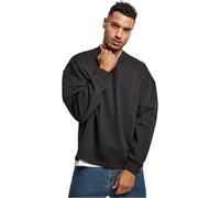 Urban Classics Herren Sweatshirt Organic Oversized Boxy Crew - 100% Baumwolle Rundhals S Schwarz