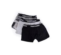 Urban Classics - Organic Pack Of 3 Bandana Grey/Grey/Black - Boxershorts - Grau - S - 95% Baumwolle, 5% Elastan Grau S