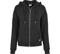 Urban Classics Damen-Kapuzenjacke Organic Terry Zip Hoody Schwarz 4XL