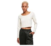 Urban Classics Damen Ladies Organic Cropped Longsleeve T-Shirt, Whitesand, 3XL EU