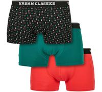 Urban Classics Organic X-Mas 3-Pack Boxershort in Gr. 2XL in Orange