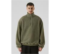 Urban Classics Herren Troyer Oversized Teddy Troyer, lässiger Teddy-Troyer aus Sherpa-Stoff, Oversize Fit, Größen S-5XL