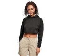 lässiger Urban Classics Damen Hoodie Kapuze 300 g/m² mit Baumwolle Schwarz XL
