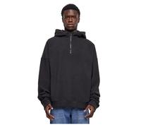 Urban Classics Oversized Polar Fleece Half Zip Hoody in Gr. M in Schwarz