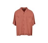 Urban Classics Oversized Resort Shirt Terracotta Größe: L | Casual hemden Outlet | Herren