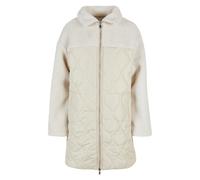 Urban Classics Ladies Oversized Sherpa Quilted Coat in Gr. S in Beige