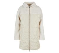 Urban Classics Damenmantel Oversized Sherpa-Steppmantel softseagrass/whitesand XS
