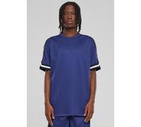 Urban Classics Herren T-Shirt Oversized Stripes Mesh Tee, Kurzarm T-Shirt für Herren, Oversized Fit, Zacken am Ärmelsaum, Größen S-XXL