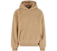 Urban Classics Herren Kapuzenpullover TB7265 Oversized Teddy Hoody 100% Polyester unionbeige 4XL