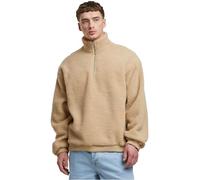 Urban Classics Kapuzensweatshirt Oversized Teddy Troyer – Herren Gr. S, unionbeige, 100% Polyester