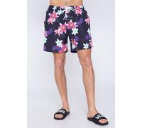 Urban Classics - Pattern Swim Dark Jungle Aop - Board Shorts - Mehrfarbig - S - 100% Polyester Mehrfarbig S