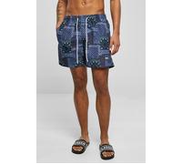 Urban Classics Pattern swim Shorts Navy Bandana Aop Größe: XS | Badehosen Outlet | Herren | Blau