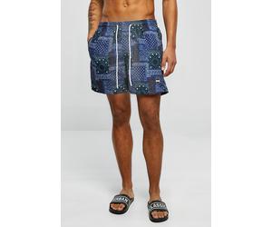 Urban Classics Pattern swim Shorts Navy Bandana Aop Größe: XS | Badehosen Outlet | Herren | Blau