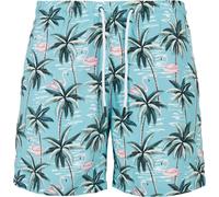 Urban Classics Pattern Swim Shorts Tropical Bird Aop-XS