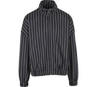 Urban Classics Men's TB7382-Pinstripe Trackjacket Sweatshirt, Black/White, 4XL