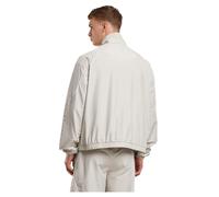 Trainingsjacke URBAN CLASSICS "Urban Classics Piped Panel Trackjacket", Herren, Gr. M, blau (cloud), 100% Polyester, gestreift, klassisch, normal, amerikanischer Ausschnitt, Langarm, Jacken (35068403-
