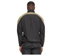 Urban Classics Herren Trainingsjacke Piped Track Jacket, Trainingsjacke für Männer, Regular Fit, Sportjacke, black, M