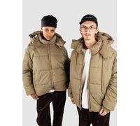Winterjacke URBAN CLASSICS "Urban Classics Puffer Jacket With Flap Hood", Herren, Gr. S, tiniolive, 100% Polyester, mehrfarbig, normal, ohne Ausschnitt, Jacken Winterjacke (66743310-S) tiniolive