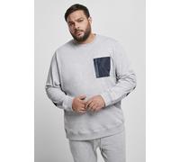 Urban Classics Military Crew Sweatshirt M Grey / Navy Blue