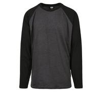 Urban Classics Herren Raglan Contrast Ls T Shirt, Charcoal/Black, 3XL Gro e Gr en EU