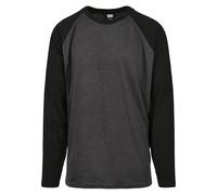 Urban Classics Raglan Contrast Longsleeve Langarmshirt grau charcoal in L