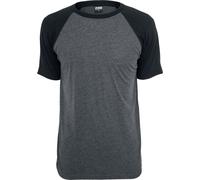 Urban Classics Raglan Contrast Tee T-Shirt charcoal schwarz in XL
